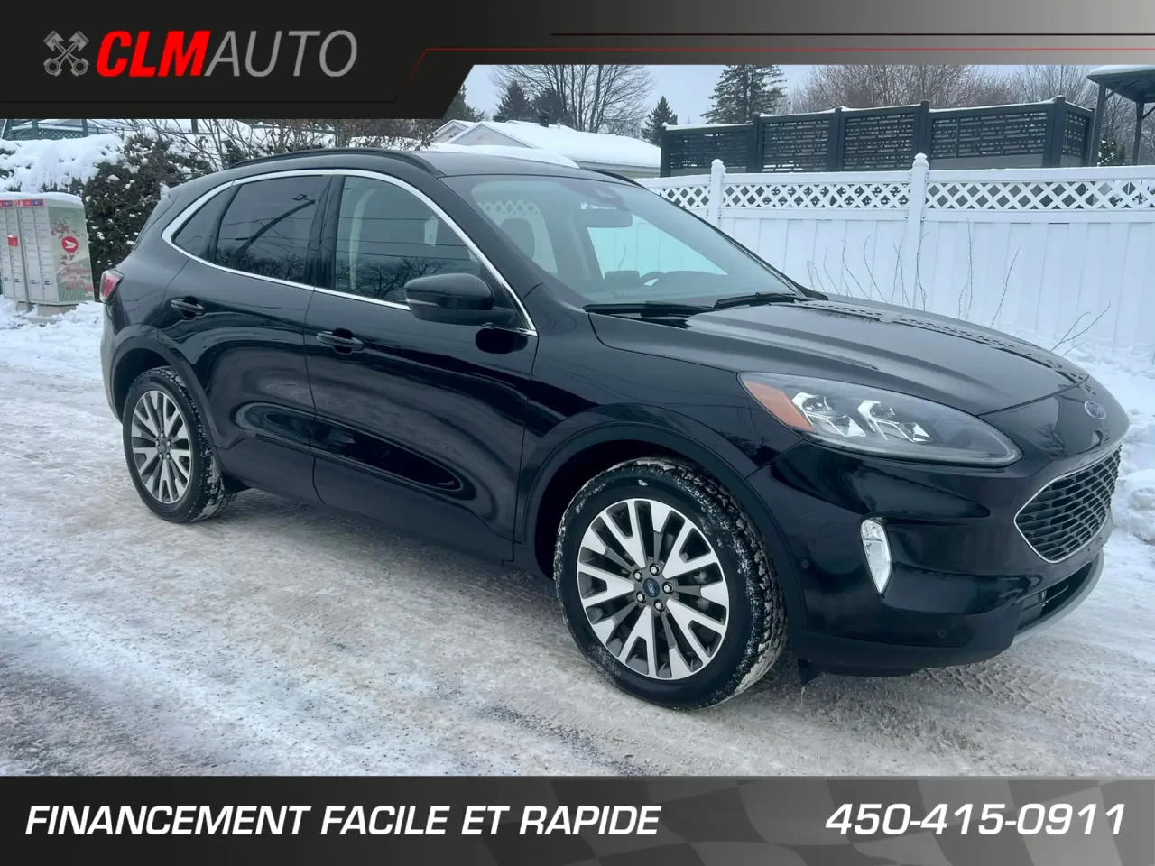 FORD 2020 ESCAPE TITANIUM HYBRIDE AWD + 91150 KM + MODELE LUXUEUX & TOUTE ÉQUIPÉE 